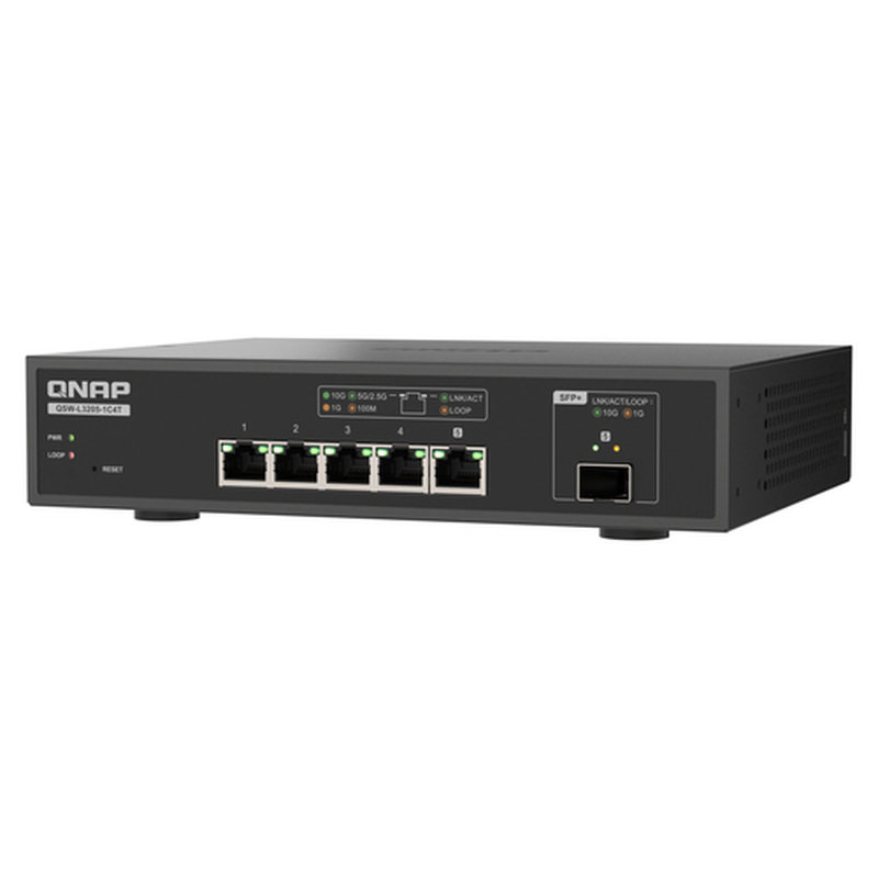 QNAP QSW-L3205-1C4T 4 Gestionado 10G Ethernet (100/1000/10000) Escritorio Negro - Imagen 9