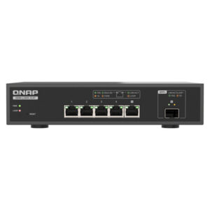 QNAP QSW-L3205-1C4T 4 Gestionado 10G Ethernet (100/1000/10000) Escritorio Negro