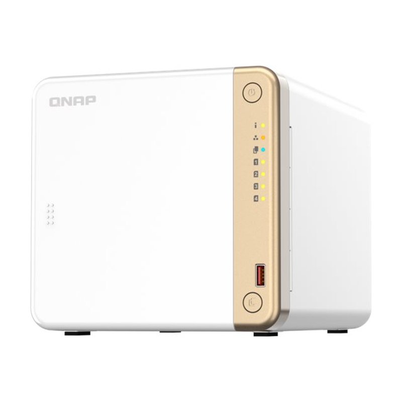 QNAP TS-462-4G servidor de almacenamiento NAS Torre Ethernet Blanco N4505 QNAP TS-462-4G servidor de almacenamiento NAS Torre Ethernet Blanco N4505