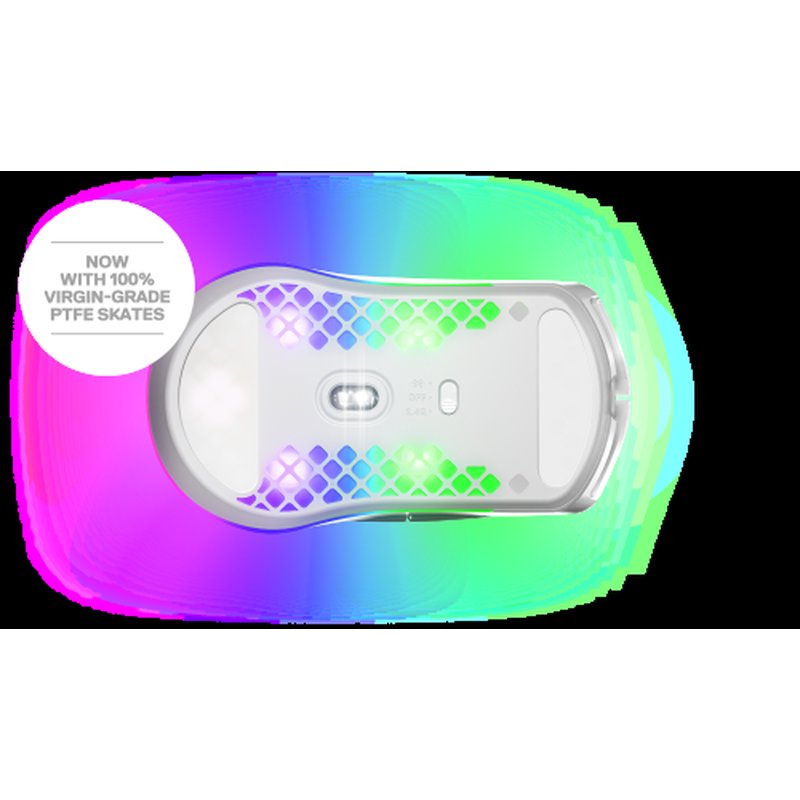 RATON STEELSERIES AEROX 3 WIRELESS BLANCO (62608) LANZAMIENTO EN 2022!!!! - Imagen 5