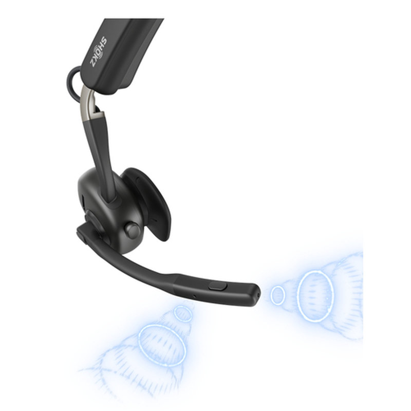 SHOKZ OpenMeet Auriculares Inalámbrico gancho de oreja Oficina/Centro de llamadas USB Tipo C Bluetooth Negro - Imagen 6