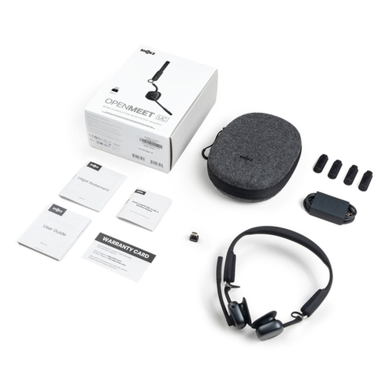 SHOKZ OpenMeet Auriculares Inalámbrico gancho de oreja Oficina/Centro de llamadas USB Tipo C Bluetooth Negro - Imagen 7