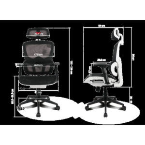 SILLA GAMING DRIFT DRAIR 200 MESH BLACK/WHITE