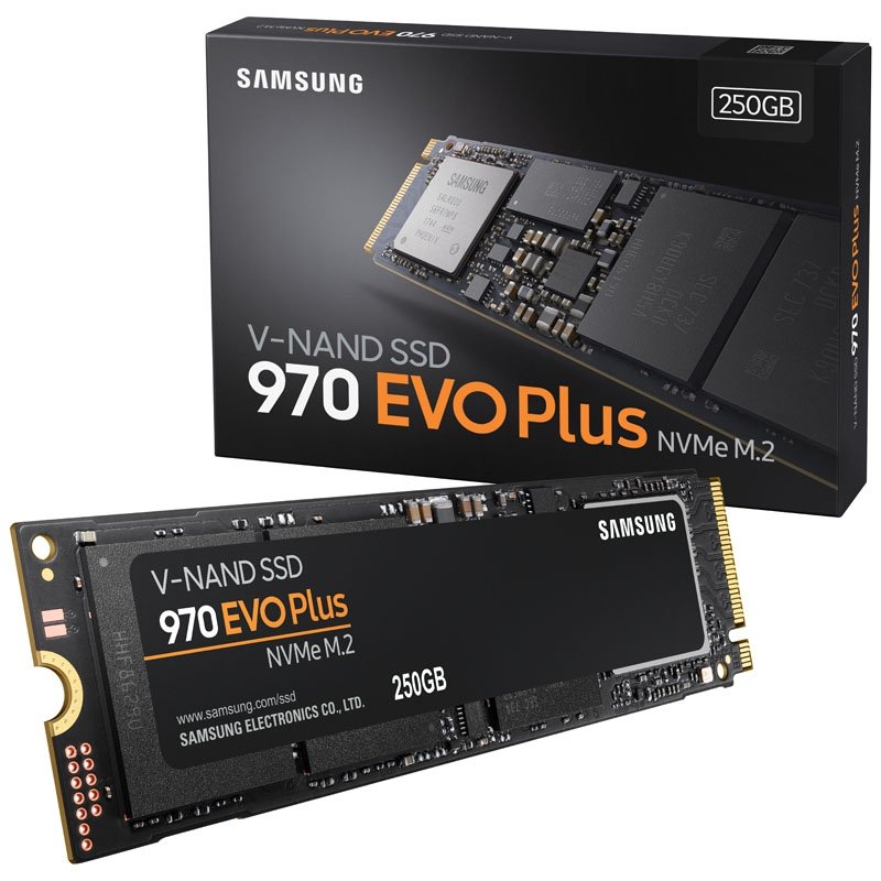 Samsung 970 EVO Plus M.2 250 GB PCI Express 3.0 V-NAND MLC NVMe
