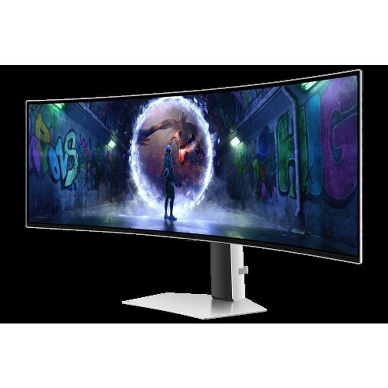 Samsung G93SD pantalla para PC 124,5 cm (49") 5120 x 1440 Pixeles Dual QHD OLED Plata - Imagen 4