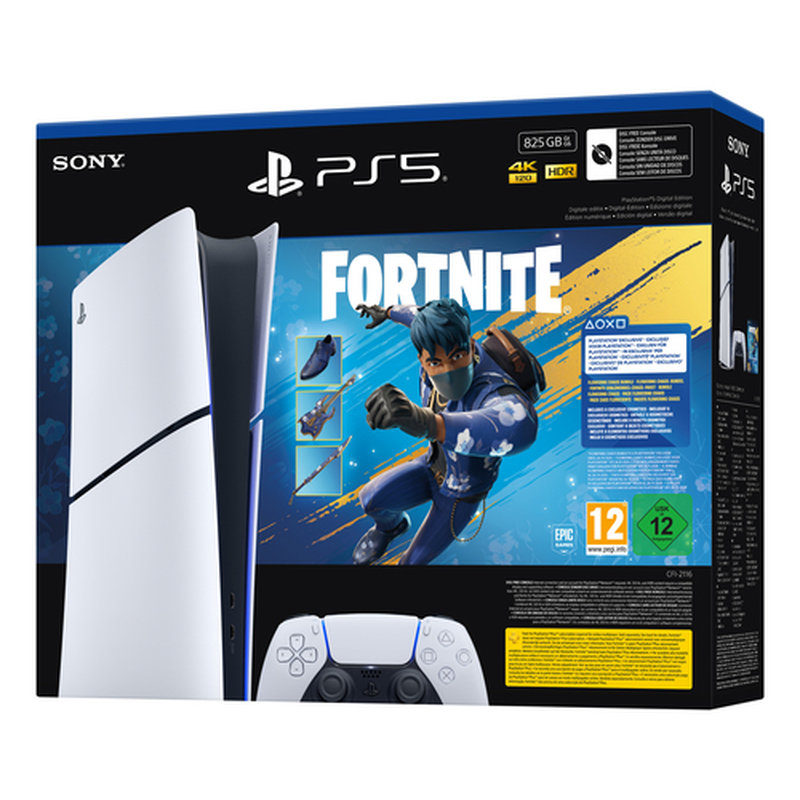 Sony PlayStation 5 Digital Edition - Fortnite Flowering Chaos Bundle 825 GB Wifi Negro, Blanco - Imagen 5