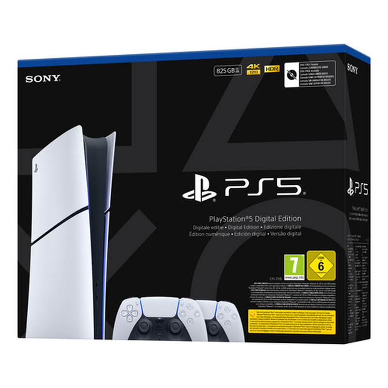 Sony Playstation 5 Slim Digital 825 GB Wifi Negro, Blanco - Imagen 2