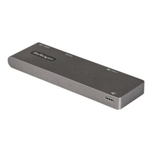 StarTech.com Adaptador Multipuertos USB C para MacBook Pro/Air - Docking Station USB Tipo C a HDMI 4K - con PD de 100W Pass-through - Lector de Tarjetas SD MicroSD - Hub Ladrón USB 3.0 de 2 Puertos