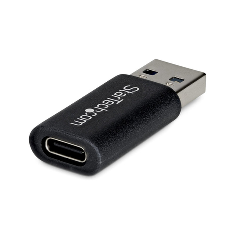 StarTech.com Adaptador USB-A Macho a USB-C Hembra - Conversor a USB a Tipo C - USB a USB Tipo C - 10Gbps - 5V 900mA - Adaptador USB para Hubs o Cargadores