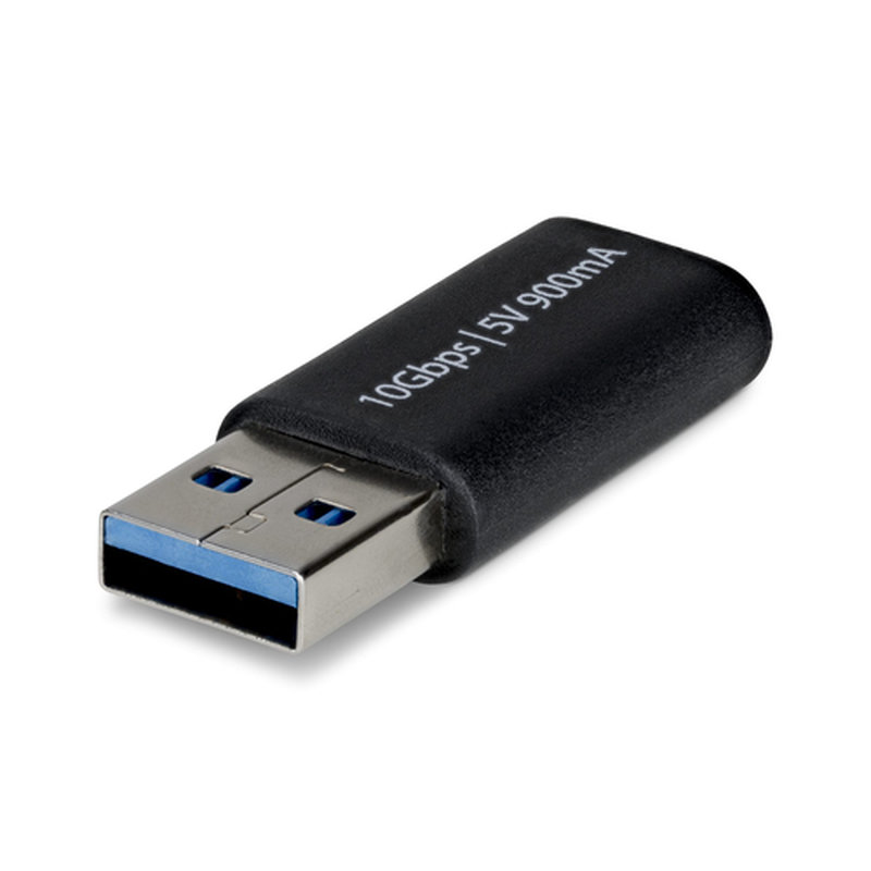 StarTech.com Adaptador USB-A Macho a USB-C Hembra - Conversor a USB a Tipo C - USB a USB Tipo C - 10Gbps - 5V 900mA - Adaptador USB para Hubs o Cargadores - Imagen 2