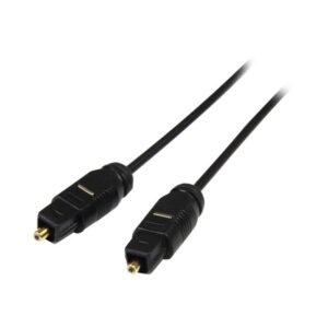 StarTech.com Cable 4,5m TosLink Audio Digital Óptico SPDIF Delgado - Negro