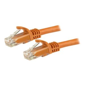 StarTech.com Cable de 1,5m Cat6 Ethernet de Red Naranja - RJ45 sin Enganches - 24AWG