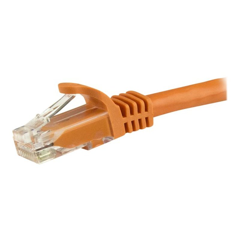 StarTech.com Cable de 1,5m Cat6 Ethernet de Red Naranja - RJ45 sin Enganches - 24AWG - Imagen 2