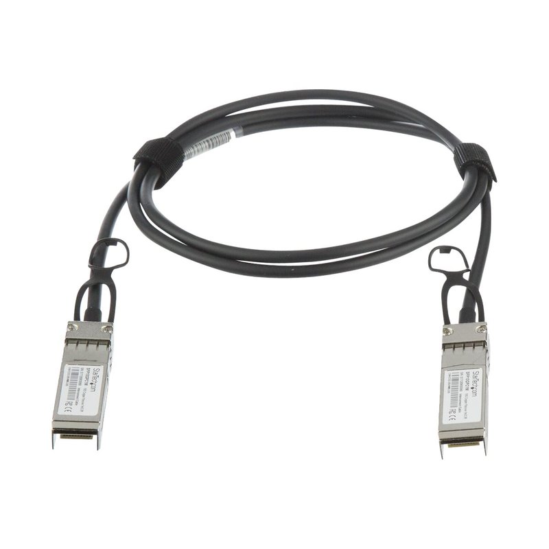 StarTech.com Cable de 1m Twinax Direct Attach SFP+ a SFP+ - 10G Compatible con MSA sin Codificar - DAC de Cobre SFP+ de 10 GbE - Módulo Transceptor Pasivo de Bajo Poder de 10 Gbps