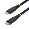 StarTech.com Cable de Carga USB-C Trenzado de 1m - Cable Cargador USB Tipo C para Portátil - Cable Resistente para Carga de Dispositivos - Trenzado de Nailon TPE - USB 2.0 - PD 60W 3A