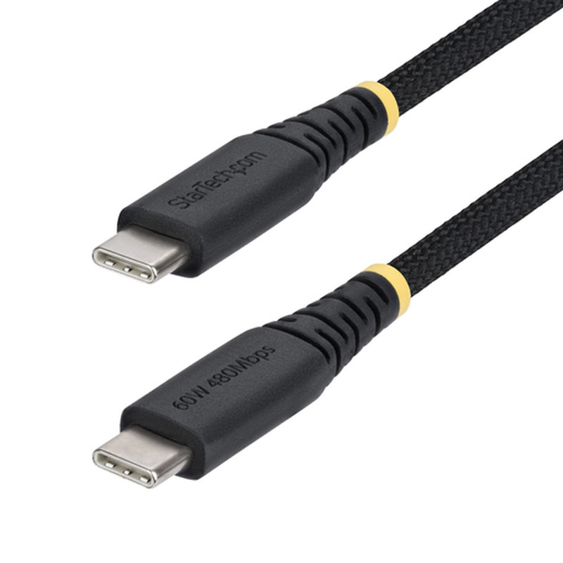 StarTech.com Cable de Carga USB-C Trenzado de 1m - Cable Cargador USB Tipo C para Portátil - Cable Resistente para Carga de Dispositivos - Trenzado de Nailon TPE - USB 2.0 - PD 60W 3A StarTech.com Cable de Carga USB-C Trenzado de 1m - Cable Cargador USB Tipo C para Portátil - Cable Resistente para Carga de Dispositivos - Trenzado de Nailon TPE - USB 2.0 - PD 60W 3A