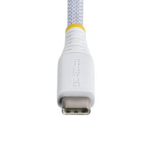 StarTech.com Cable de Carga USB-C Trenzado de 2m - Cable Cargador USB Tipo C para Portátil - Cable Resistente para Carga de Dispositivos - Trenzado de Nailon TPE - USB 2.0 - PD 60W 3A - Blanco StarTech.com Cable de Carga USB-C Trenzado de 2m - Cable Cargador USB Tipo C para Portátil - Cable Resistente para Carga de Dispositivos - Trenzado de Nailon TPE - USB 2.0 - PD 60W 3A - Blanco