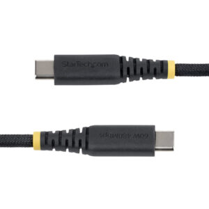 StarTech.com Cable de Carga USB-C Trenzado de TPE y Nailon de 15cm - Cable Cargador USB Tipo C - - Cable Cargador para Portátil o Tablet - Cable de Servicio Pesado - USB 2.0 - PD 60W 3A - Negro StarTech.com Cable de Carga USB-C Trenzado de TPE y Nailon de 15cm - Cable Cargador USB Tipo C - - Cable Cargador para Portátil o Tablet - Cable de Servicio Pesado - USB 2.0 - PD 60W 3A - Negro