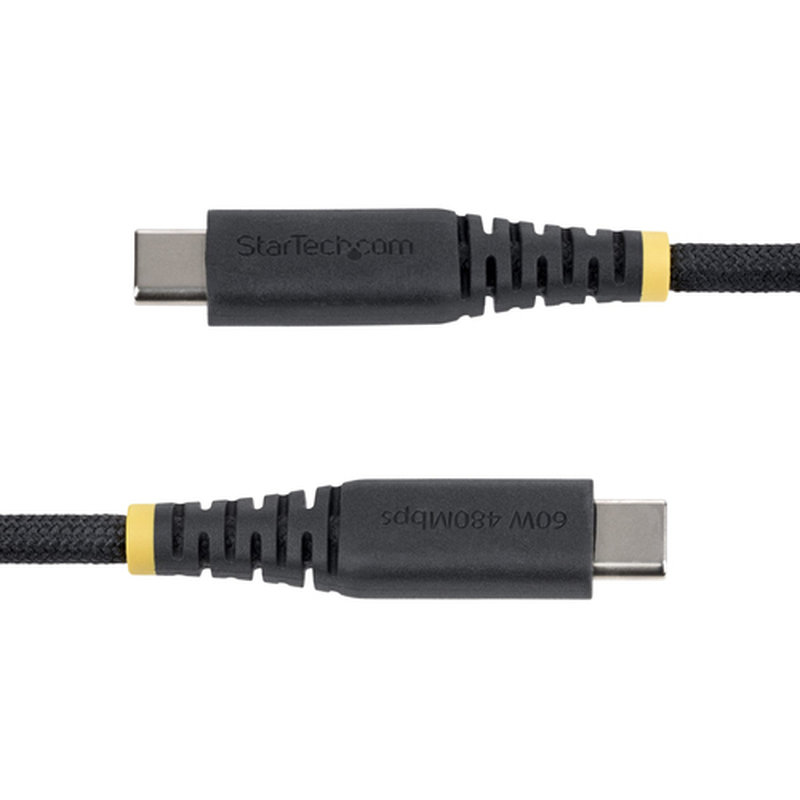 StarTech.com Cable de Carga USB-C Trenzado de TPE y Nailon de 15cm - Cable Cargador USB Tipo C - - Cable Cargador para Portátil o Tablet - Cable de Servicio Pesado - USB 2.0 - PD 60W 3A - Negro StarTech.com Cable de Carga USB-C Trenzado de TPE y Nailon de 15cm - Cable Cargador USB Tipo C - - Cable Cargador para Portátil o Tablet - Cable de Servicio Pesado - USB 2.0 - PD 60W 3A - Negro - Imagen 3