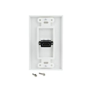 StarTech.com HDMIPLATE placa de pared y cubierta de interruptor Blanco