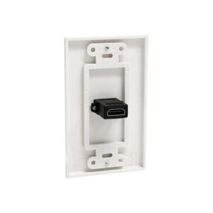 StarTech.com HDMIPLATE placa de pared y cubierta de interruptor Blanco