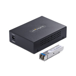Alternative view of StarTech.com MCM1110SMLC40 convertidor de medio 2000 Mbit/s 1310 nm Monomodo Negro