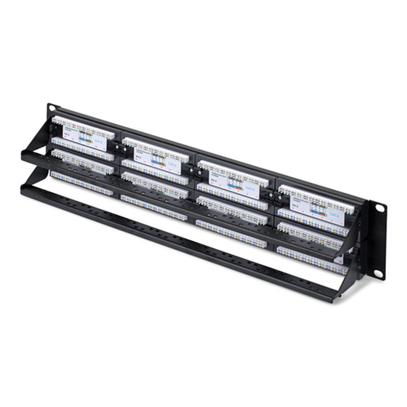 StarTech.com Panel de Parcheo 2U de 48 Puertos Cat6 RJ45 de Montaje en Rack de Servidores - UTP -Tipo 110 Punch Down - Panel de Parcheo para Rack de Servidores de Red - Imagen 2