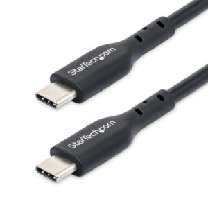 StarTech.com Paquete de 2 Cables USB-C de Carga de 1m - Cable USB 2.0 Cargador para Portátiles - Cable USB Tipo C - PD 60W 3A - Recubrimiento de TPE - para MacBook Air, iPhone 16 Pro Max/15