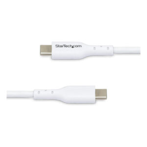 StarTech.com Paquete de 2 Cables USB-C de Carga de 1m - Cable USB Tipo C Cargador para Portátiles - USB 2.0 - PD 60W 3A - Recubrimiento de TPE - Blanco - para MacBook Air, iPhone 16 Pro Max/15 StarTech.com Paquete de 2 Cables USB-C de Carga de 1m - Cable USB Tipo C Cargador para Portátiles - USB 2.0 - PD 60W 3A - Recubrimiento de TPE - Blanco - para MacBook Air, iPhone 16 Pro Max/15