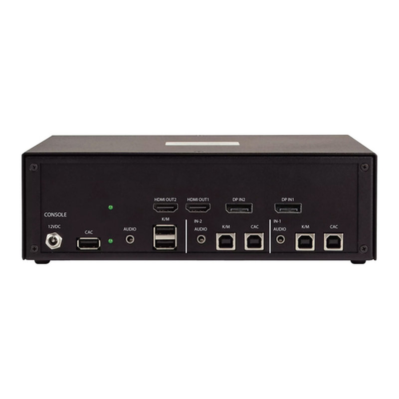 StarTech.com Switch KVM Seguro de 2 Puertos y 2 Pantallas - 1xDisplayPort de Entrada a 2x HDMI de Salida - 4K30Hz - KVM de Sobremesa NIAP 4.0 - Puerto CAC - Carcasa de Metal - Fabricado en EE.UU. - Imagen 2