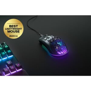 Steelseries Aerox 3 ratón mano derecha USB Tipo C Óptico 8500 DPI