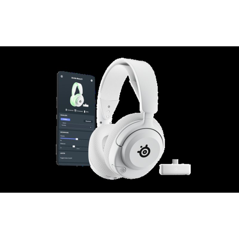 Steelseries Arctis Nova 5X Wireless Auriculares Inalámbrico Diadema Juego USB Tipo C Bluetooth Blanco