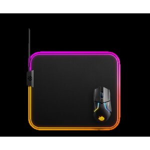 Steelseries QcK Prism Cloth Medium Alfombrilla de ratón para juegos Negro