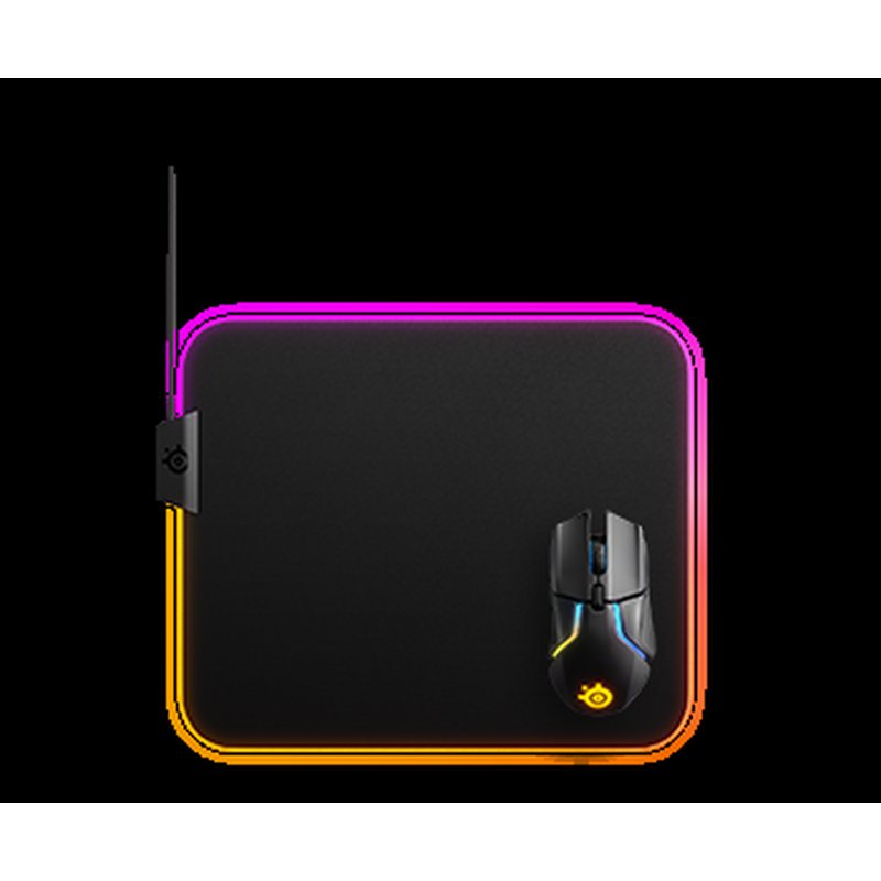 Steelseries QcK Prism Cloth Medium Alfombrilla de ratón para juegos Negro