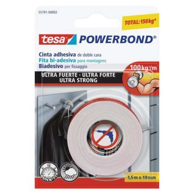 TESA Powerbond Ultra Strong 1,5 m | PACK 12 UNIDADES