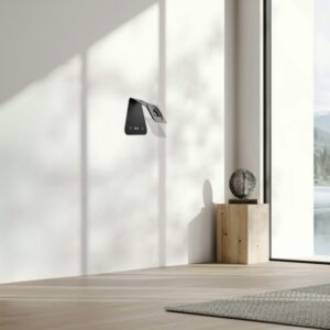 TOOQ SOPORTE MESA/PARED PARA MARCO ANTIRROBO - NEGRO (MARCO NO INCLUIDO)