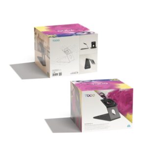 TOOQ SOPORTE MESA/PARED PARA MARCO ANTIRROBO - NEGRO (MARCO NO INCLUIDO)