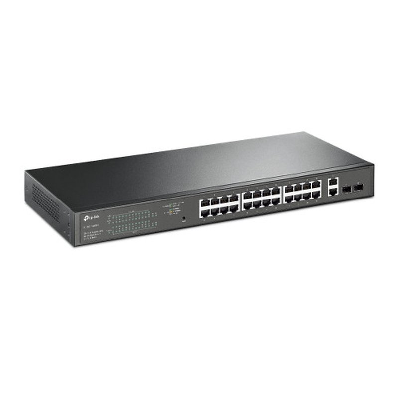 TP-Link TL-SG1428PE switch Gestionado L2 Gigabit Ethernet (10/100/1000) Energía sobre Ethernet (PoE) 1U Negro - Imagen 2
