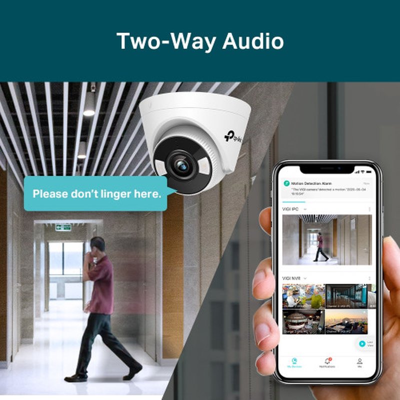 TP-Link VIGI C450 Almohadilla Cámara de seguridad IP Interior 2880 x 1620 Pixeles Techo - Imagen 9