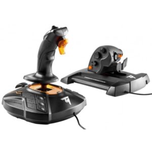 Thrustmaster T-16000M FCS Hotas Negro, Naranja USB Palanca de mando Analógico/Digital MAC, PC