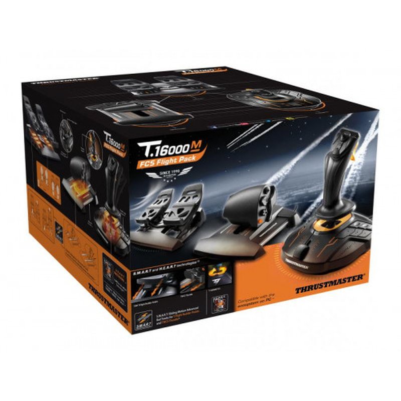 Thrustmaster T.16000M FCS Flight Pack Palanca de mando Mac,PC Analógico/Digital USB Negro - Imagen 7