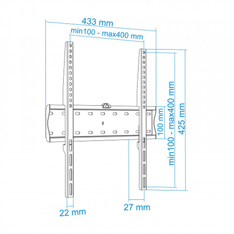 TooQ LP4155F-B soporte para TV 139,7 cm (55") Negro - Imagen 8