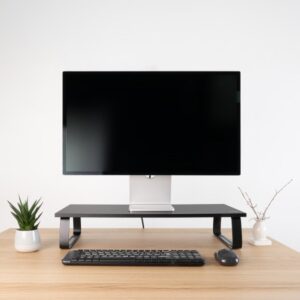 TooQ Soporte Elevador Multiusos para Monitor/Portátil, Negro