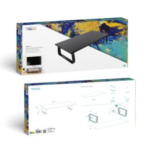 TooQ Soporte Elevador Multiusos para Monitor/Portátil, Negro