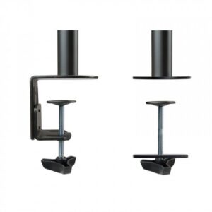 TooQ Soporte de Mesa Giratorio e Inclinable para 2 Pantallas (Monitor / TV Plasma / LCD / LED) 13” – 32”, de Dos Brazos, Negro TooQ Soporte de Mesa Giratorio e Inclinable para 2 Pantallas (Monitor / TV Plasma / LCD / LED) 13” – 32”, de Dos Brazos, Negro