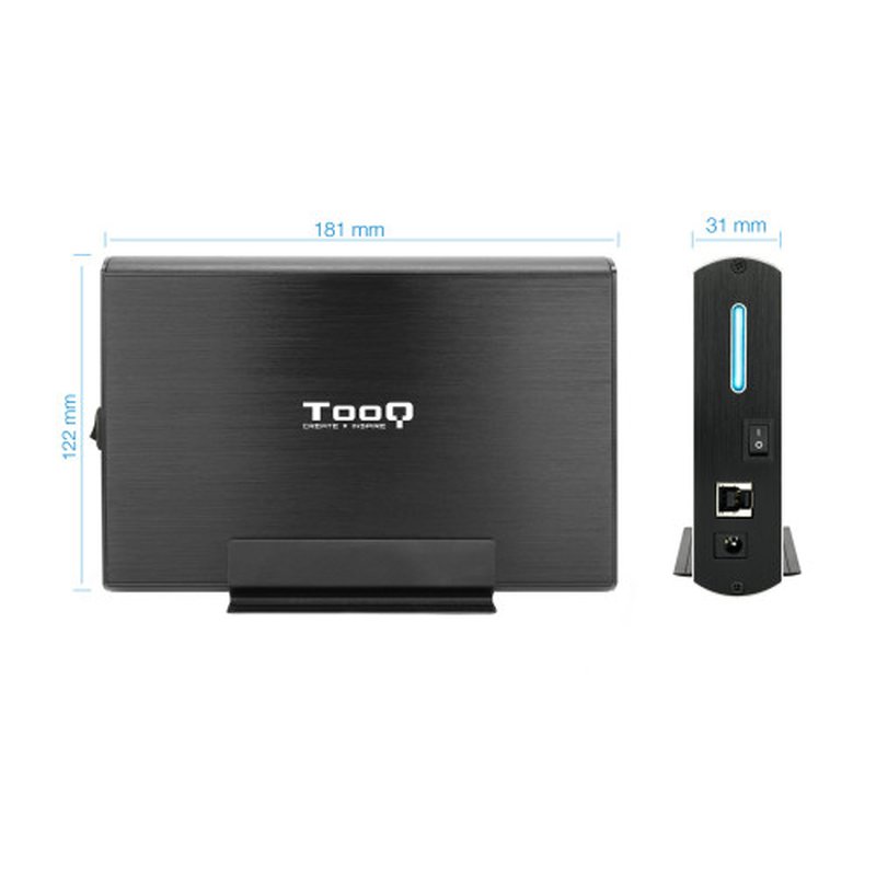 TooQ TQE-3531B caja para disco duro externo Caja de disco duro (HDD) Negro 3.5" - Imagen 5