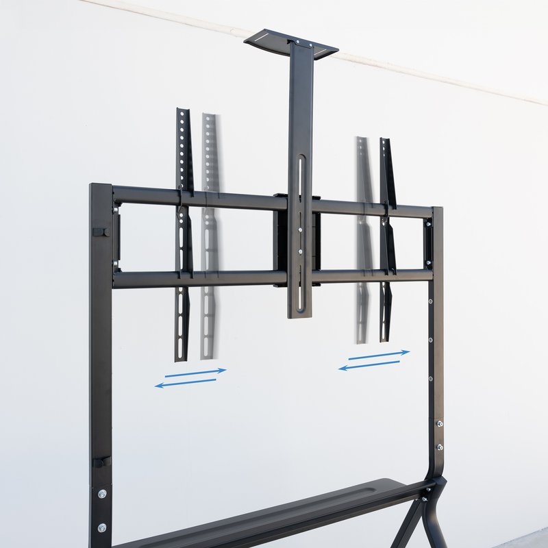 TooQ iStar Soporte de Suelo con Ruedas para Pantallas 55"- 100", Negro - Imagen 6