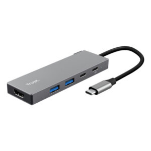 Trust 26062 hub de interfaz USB Tipo C Gris
