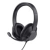 Trust Ayda Max USB Auriculares Alámbrico Diadema Oficina/Centro de llamadas USB Type-C / USB Type-A Negro