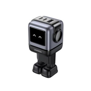 Alternative view of Ugreen Nexode RG 65W 3-Port GaN Ordenador portátil, Teléfono móvil, Portátil, Batería portátil, Teléfono Gris Corriente alterna Carga rápida Interior